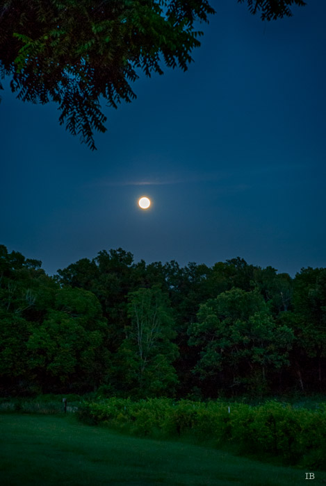 Moon Rising on July 1st, 2015 - 9.07 PM